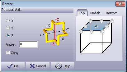 Setup rotate dialogue