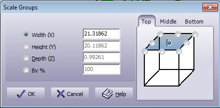 Setup scale dialogue