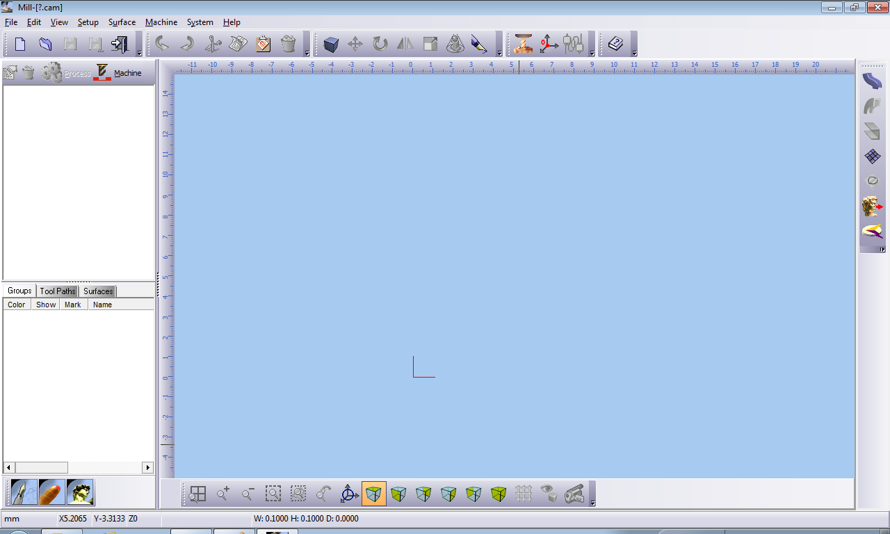 Main user interface window