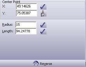 Edit entity dialog, circle