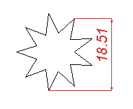 Vertical measurement example